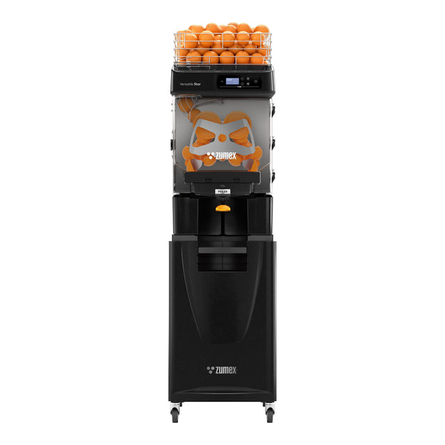 Zumex 11846 Versatile Star All-in-One Slim Automatic Feed Juicer — 40 Fruits / Minute, Black Color, with Podium