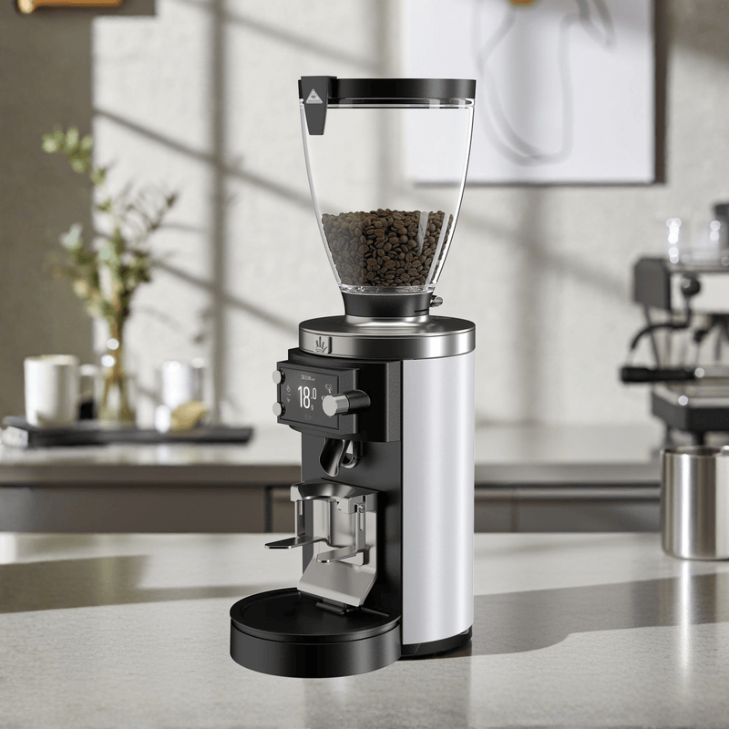 Mahlkönig E65T-GBS Grind-by-Sync Espresso Grinder — White, 110-127 V