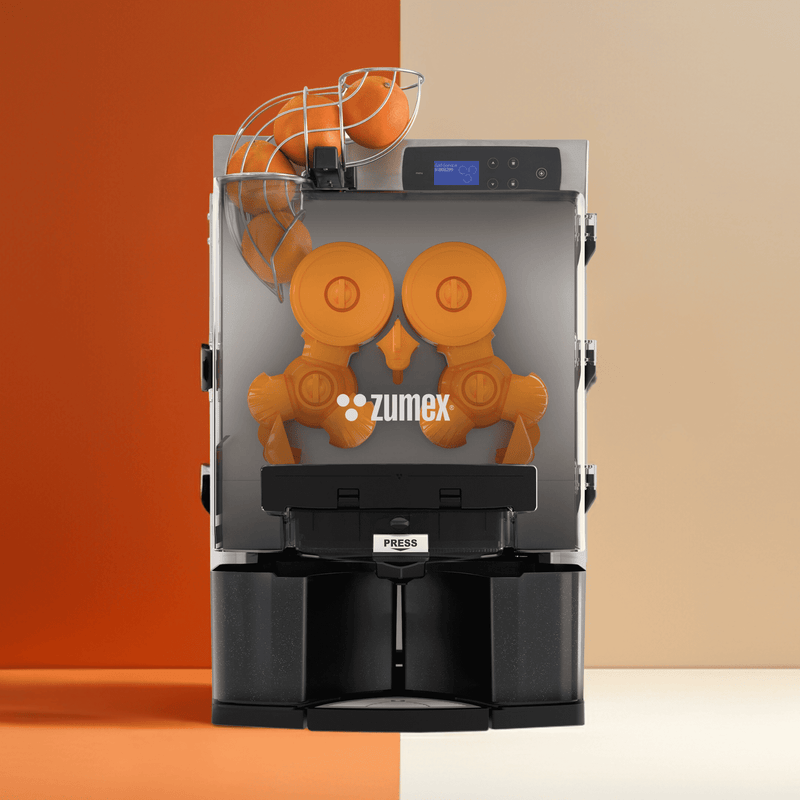 Zumex 12547 Essential Pro Pulpout Automatic Feed Citrus Juicer — 27 Fruits / Minute, Black Color, Original System® squeezing system