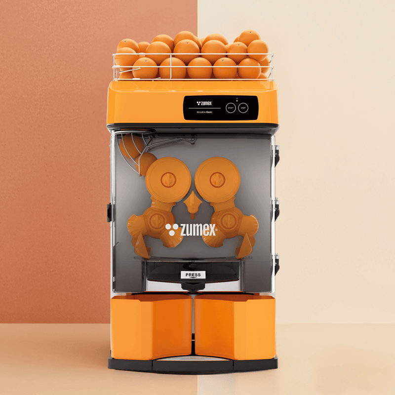Zumex 04817 Versatile Automatic Feed Citrus Juicer — 27 Fruits / Minute, Orange Color