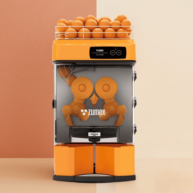 Zumex 04817 Versatile Automatic Feed Citrus Juicer — 27 Fruits / Minute, Orange Color