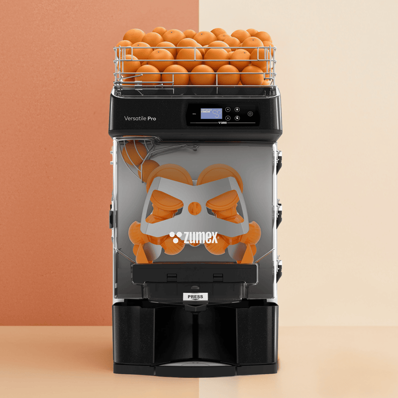 Zumex 10216 Versatile Pro Automatic Feed Citrus Juicer — 27 Fruits / Minute, Black Color