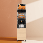 Thumbnail 1 for Zumex 11967 Versatile Star Juice Corner Slim Automatic Feed Juicer — 40 Fruits / Minute, Oiled Oak Color, with Podium