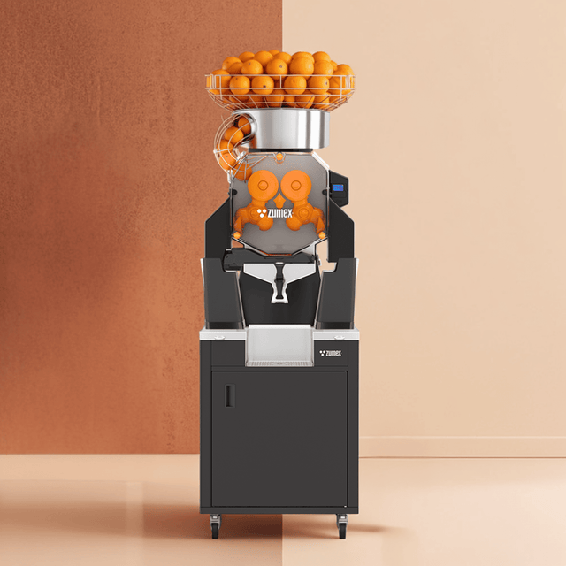 Zumex 09945 Speed Up All-in-One Automatic Feed Juicer — 40 Fruits / Minute, with Slim Black Podium