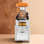 Thumbnail 1 for Zumex 08842 Speed S +plus All-in-One Automatic Feed Juicer — 40 Fruits / Minute, Self Service, with Tank Podium
