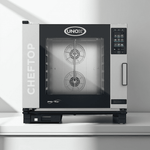 Thumbnail 1 for Unox XAVC-06FS-GPRM Gas Combi Oven — Cheftop MIND.Maps PLUS, 6 Full Size 18"x26" trays, Countertop