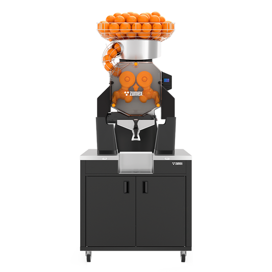 Zumex 08818 Speed Up All-in-One Automatic Feed Juicer — 40 Fruits / Minute, with Wide Black Podium