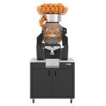 Thumbnail for Zumex 08827 Speed S +plus All-in-One Automatic Feed Juicer — 40 Fruits / Minute, Self Service, with Wide Black Podium image 1