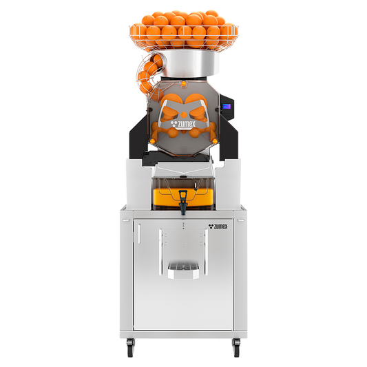 Zumex 08842 Speed S +plus All-in-One Automatic Feed Juicer — 40 Fruits / Minute, Self Service, with Tank Podium