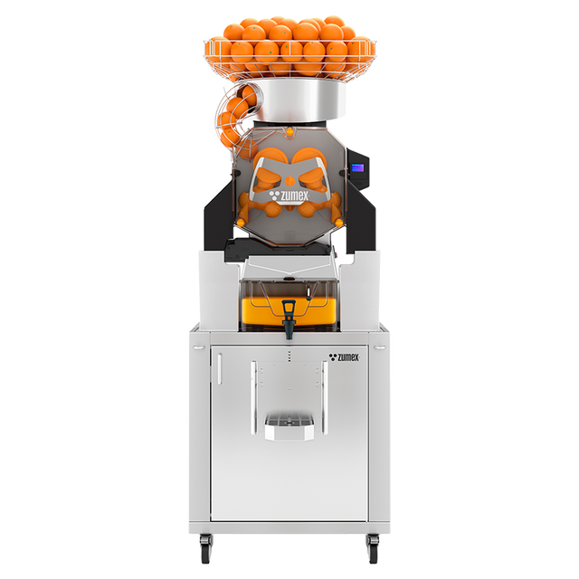 Zumex 08842 Speed S +plus All-in-One Automatic Feed Juicer — 40 Fruits / Minute, Self Service, with Tank Podium