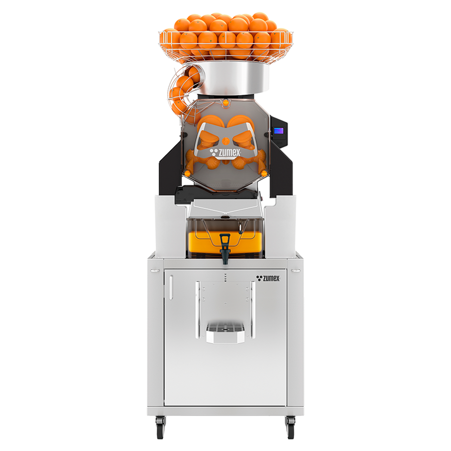 Zumex 08842 Speed S +plus All-in-One Automatic Feed Juicer — 40 Fruits / Minute, Self Service, with Tank Podium