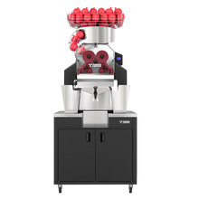 Zumex 10007 Speed Pomegranates All-in-One Automatic Feed Juicer — 30 Fruits / Minute, with Wide Black Podium - image