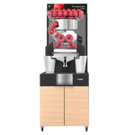 Thumbnail for Zumex 11816 Speed Pomegranates Juice Corner Automatic Feed Juicer — 30 Fruits / Minute, with Wide Oiled Oak Podium image 1