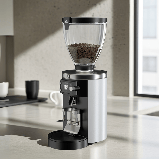 Mahlkönig E80T-GBS Grind-by-Sync Espresso Grinder — White, 110-127 V