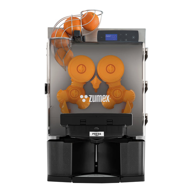 Zumex 12547 Essential Pro Pulpout Automatic Feed Citrus Juicer — 27 Fruits / Minute, Black Color, Original System® squeezing system