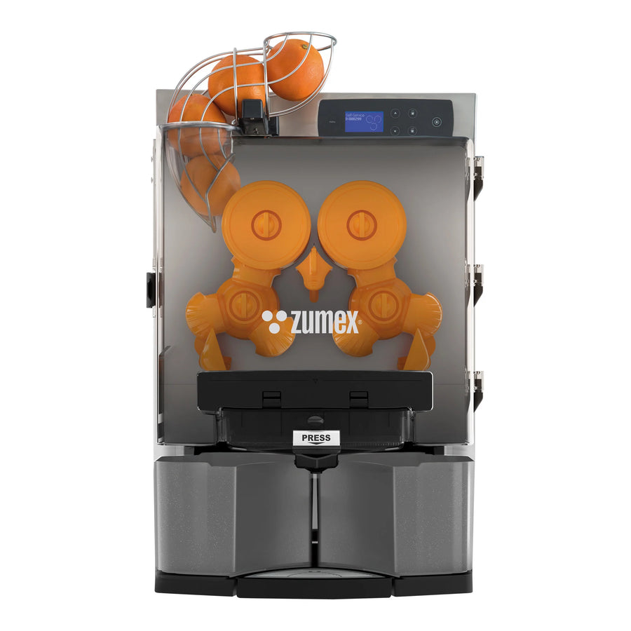 Zumex 12547 Essential Pro Pulpout Automatic Feed Citrus Juicer — 27 Fruits / Minute, Graphite Color, Original System® squeezing system