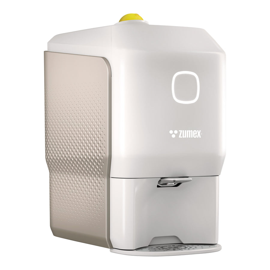 Zumex 10268 Soul Series 2 Compact Commercial Citrus Juicer — 18 Fruits/Minute, White & Natural Sand Color, Conical System®