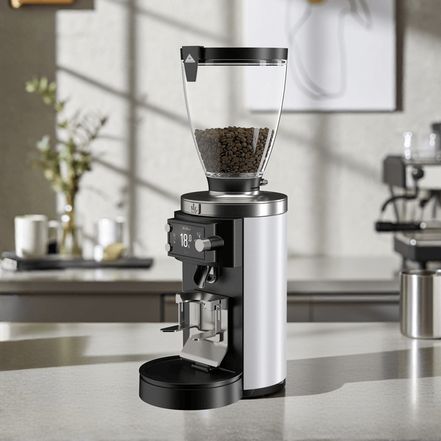Mahlkönig E65T-GBS Grind-by-Sync Espresso Grinder — White, 110-127 V
