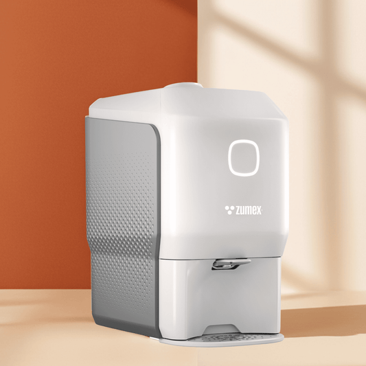 Zumex 10268 Soul Series 2 Compact Commercial Citrus Juicer — 18 Fruits/Minute, White & Smoke Grey Color, Conical System®