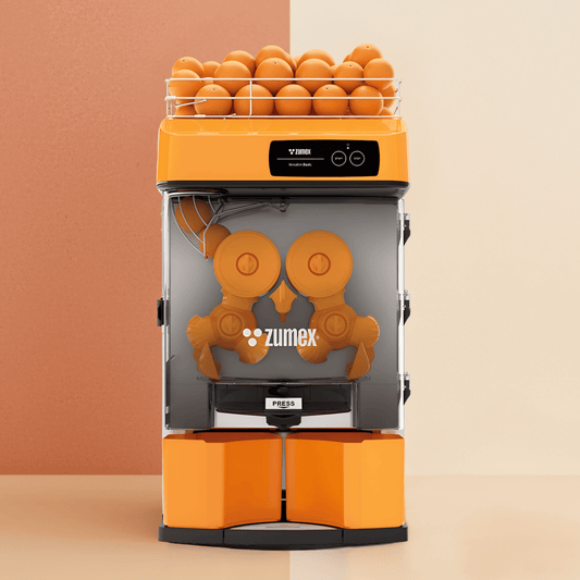 Zumex 04817 Versatile Automatic Feed Citrus Juicer — 27 Fruits / Minute, Orange Color