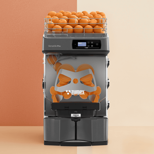 Zumex 10216 Versatile Pro Automatic Feed Citrus Juicer — 27 Fruits / Minute, Graphite Color
