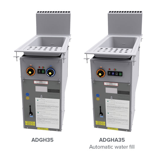 Arcobaleno ADGH35 Amara Gas Countertop Drop-In Pasta Cooker — 11 Gallon, 80,185 BTU