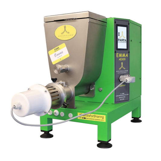 Arcobaleno AEX20 Emma Commercial Pasta Extruder and Mixer — 20 Lbs Output/Hr, Countertop, with Water Cooling Tank