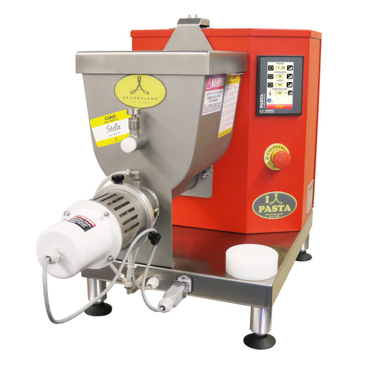 Arcobaleno AEX30 Stella Commercial Pasta Extruder and Mixer — 30 Lbs Output/Hr, Countertop, with Water Cooling Tank