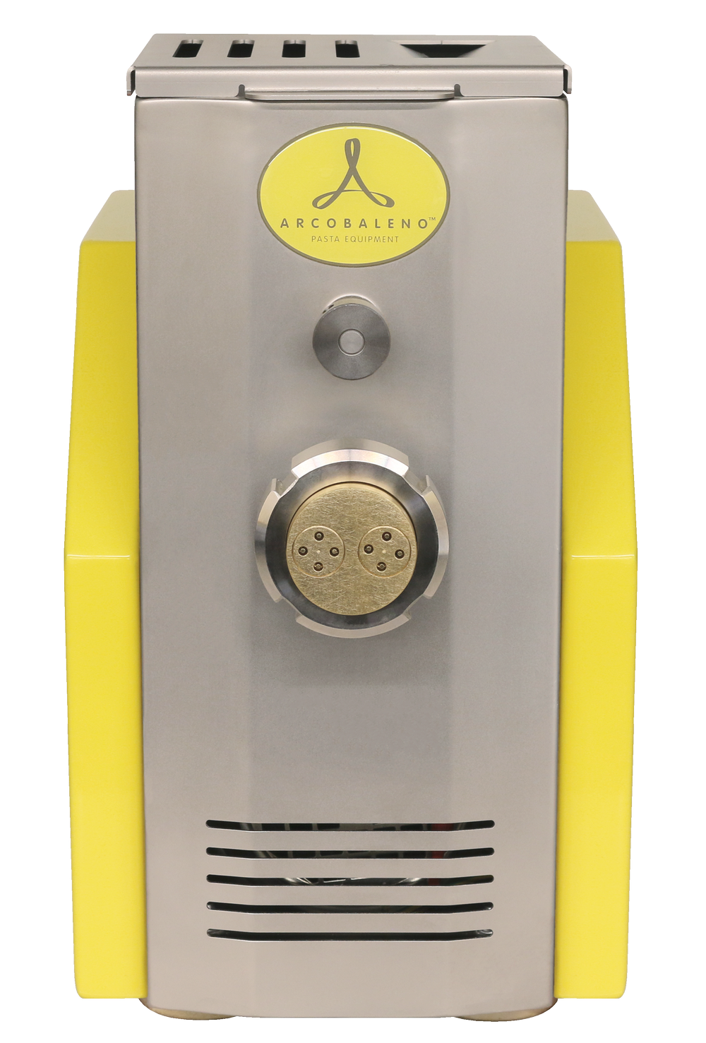 Arcobaleno AEX5 Vita Residential Pasta Extruder and Mixer — 5 Lbs Output/Hr, Countertop, Arcobaleno Yellow