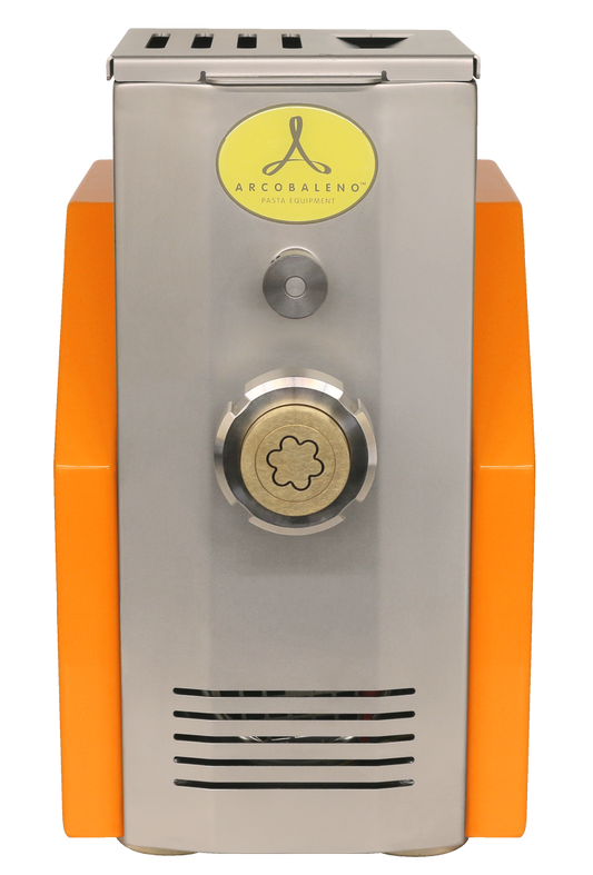 Arcobaleno AEX5 Vita Residential Pasta Extruder and Mixer — 5 Lbs Output/Hr, Countertop, Orange