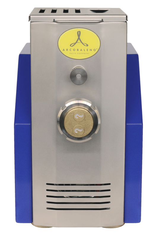 Arcobaleno AEX5 Vita Residential Pasta Extruder and Mixer — 5 Lbs Output/Hr, Countertop, Royal Blue