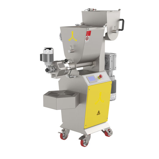 Arcobaleno AEX90M Gia-M Industrial Pasta Extruder and Mixer — 110 Lbs Output/Hr, Floor Model, with Double Mixer