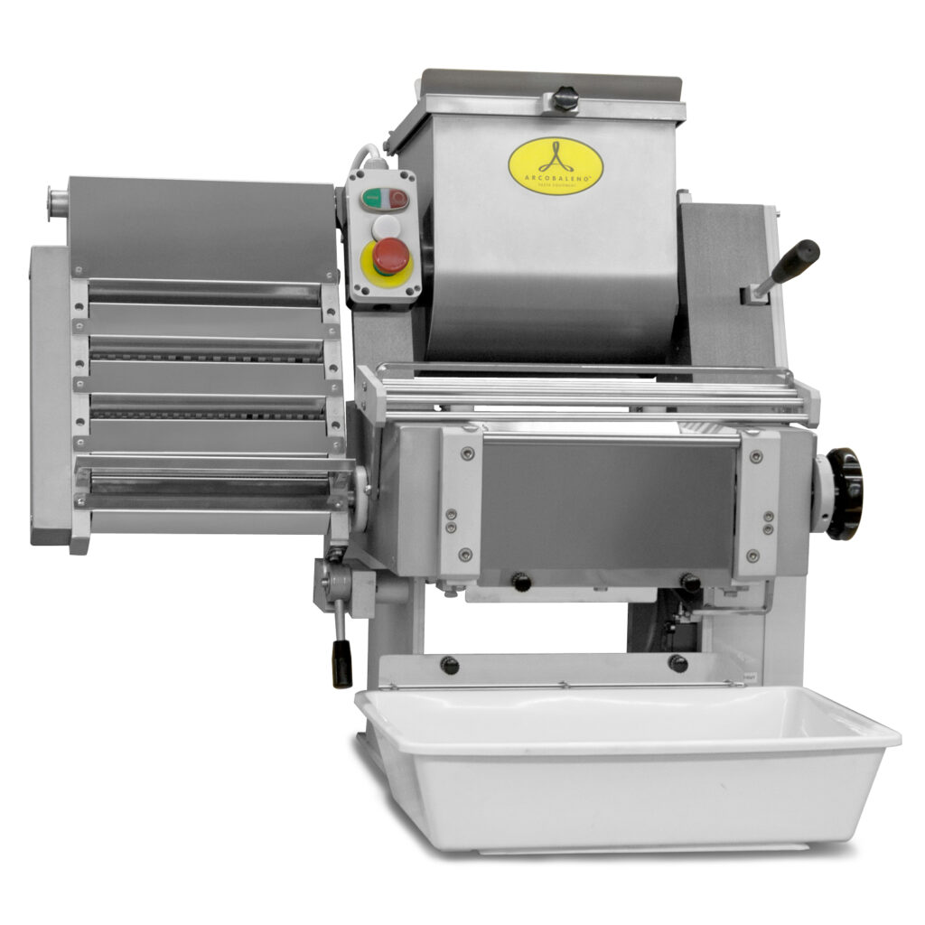 Arcobaleno AMF240 Chiara 9.5" Countertop 3-in-1 Dough Mixer, Sheeter and Pasta Cutter