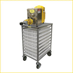 Thumbnail 2 for Arcobaleno APC8 Caterina 8-Tray Stainless Steel Pasta Rack