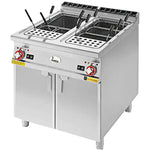 Thumbnail 2 for Arcobaleno APCA35D Eva Electric Double Tank Pasta Cooker — 22 Gallon, 208V, 3 Phase, with Automatic Water Refill