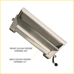 Thumbnail 4 for Arcobaleno ASC420 Lorenza 16 1/2" Countertop Dough Sheeter — with 2 Dough Feed Openings, 2 Stainless Steel Rollers