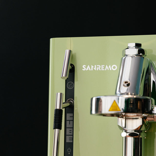 Sanremo Cube R Espresso Machine — Matcha Green