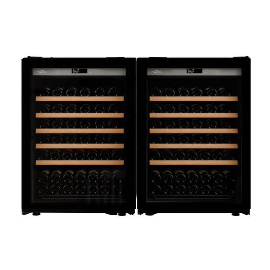 Transtherm by Eurocave Loft Vintage Wine Refrigerator — 148+ Bottle, Side-by-Side, Single-Zone, Full Glass Doors