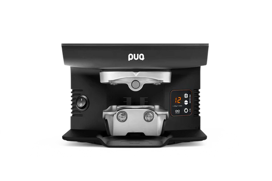 PUQPress M6 58.3 mm for VA Mythos 75 & 85 Automatic Espresso Tamper — Black