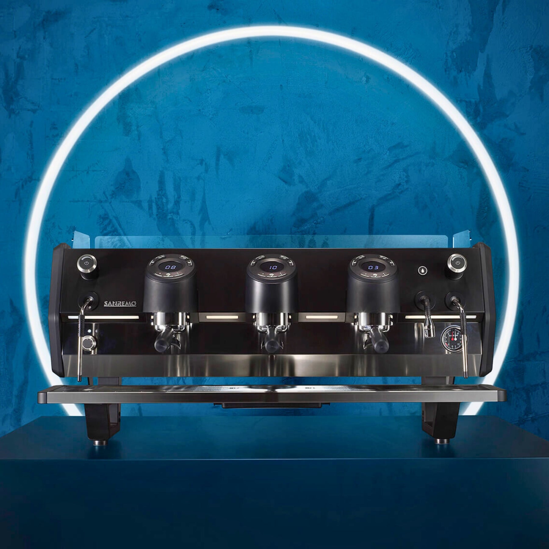 Sanremo D8 3 Group Espresso Machine — Black