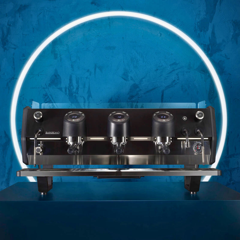 Sanremo D8 Pro 3 Group Espresso Machine — Black