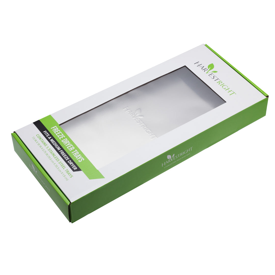 5 x Stainless Steel Trays Medium