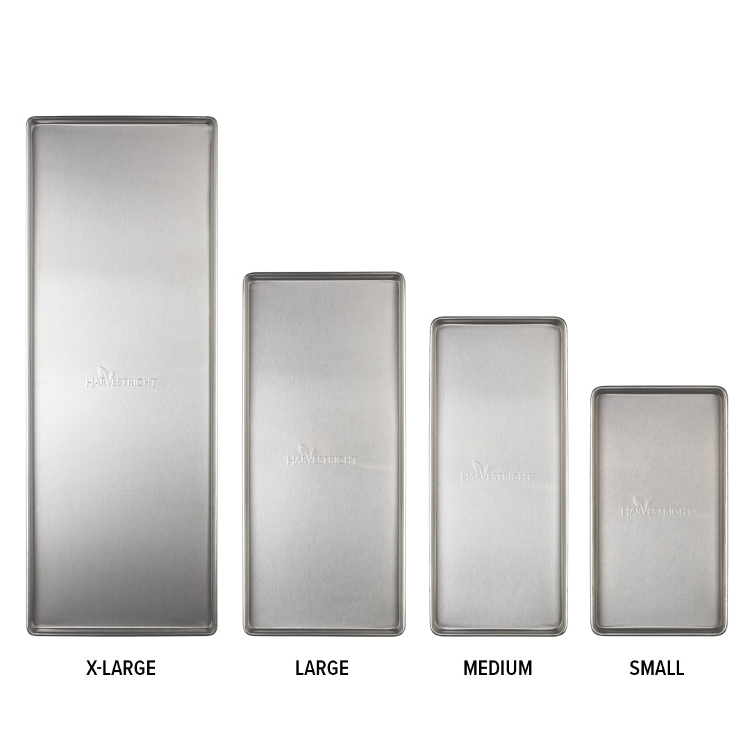 5 x Stainless Steel Trays Medium