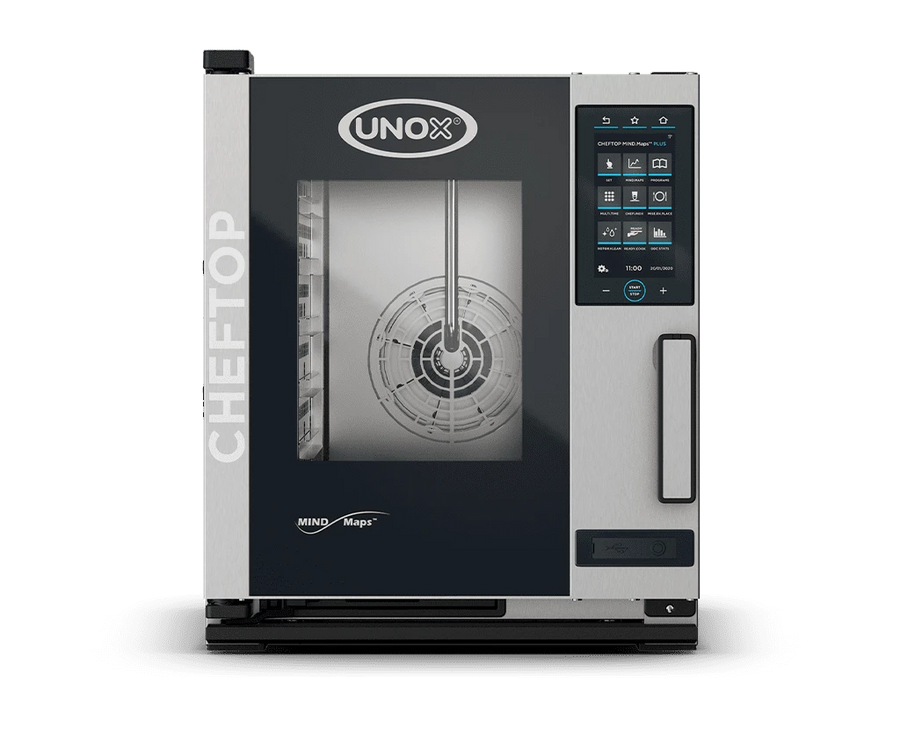 Unox XACC-0513-EPRM Electric Combi Oven — Cheftop MIND.Maps COMPACT PLUS, 5 GN 1/1 trays, Countertop