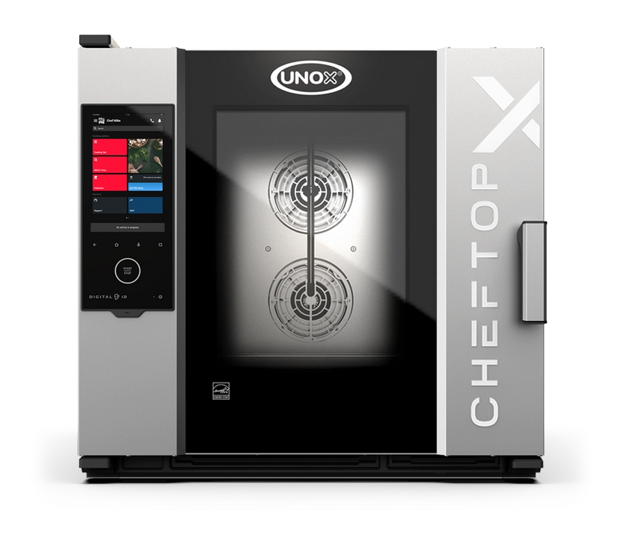 Unox XADA-06FS-EXRS-ET Electric Combi Oven — Cheftop-X Digital.ID, 6 Full Size 18"x26" trays, Built-in Ethernet Connection, Countertop