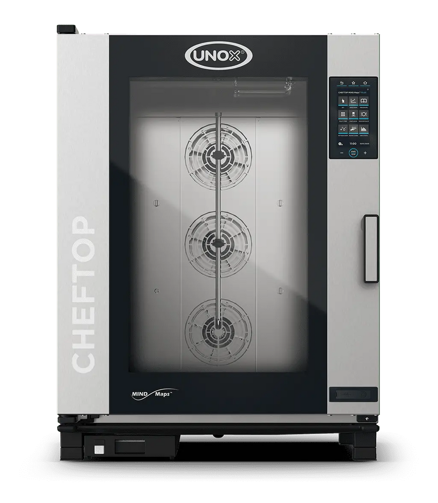 Unox XAVC-10FS-HPRM Electric Combi Oven — Cheftop MIND.Maps PLUS, 10 Full Size 18"x26" trays, 480V / 3PH only, Countertop