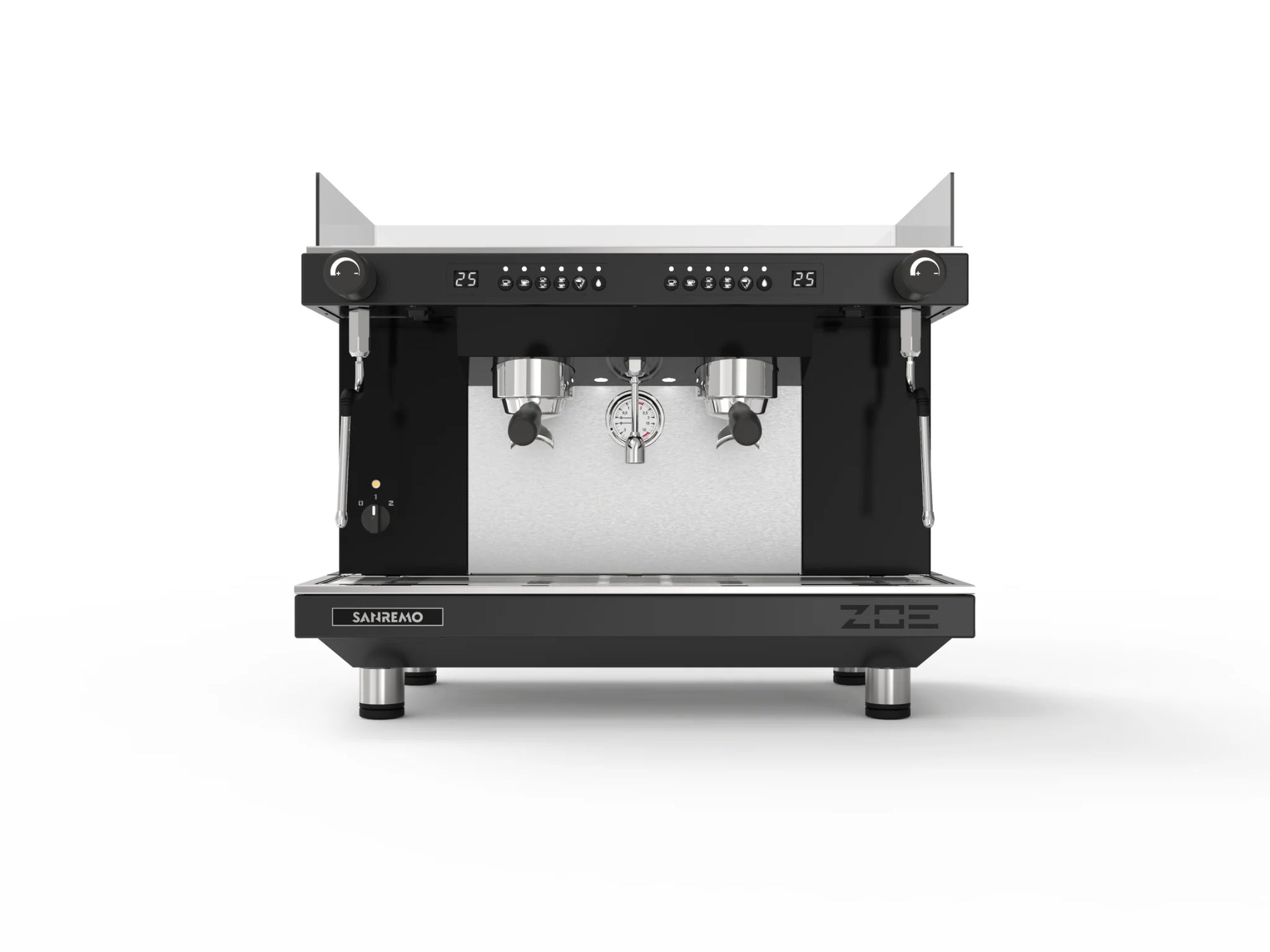 Sanremo Zoe Competition 2 Group Espresso Machine — Tall Cup, Black