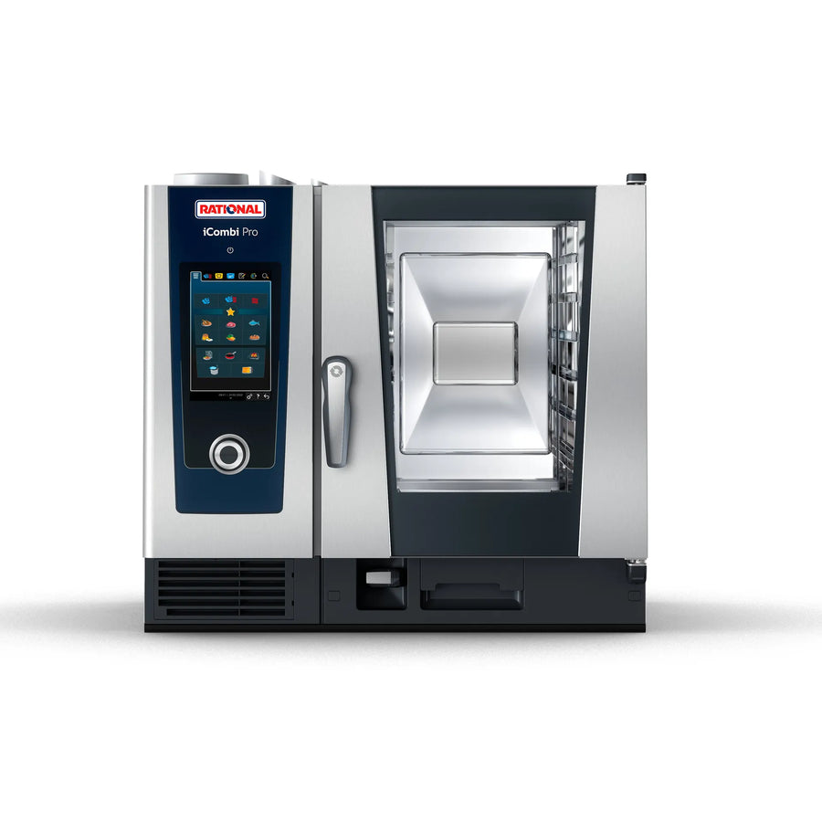 Rational iCombi Pro ICP 6-HALF NG 120V 1PH (LM100BG) Natural Gas Combi Oven — 6 Pan, Half-Size, 120V, 1 Phase