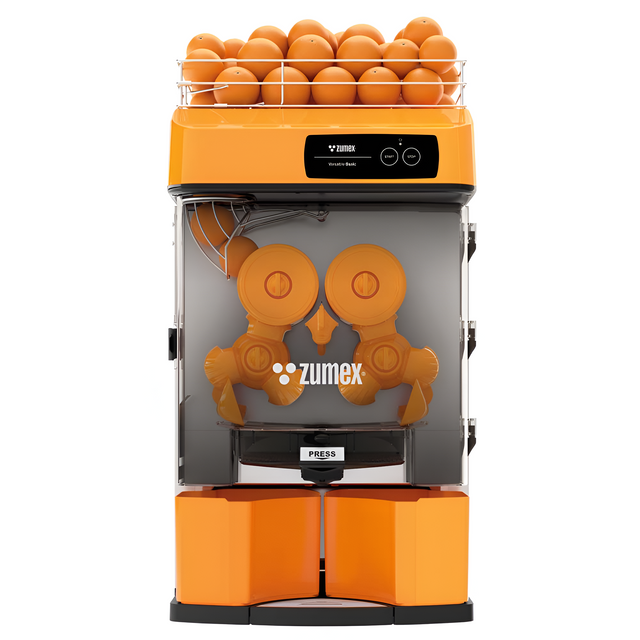 Zumex 04817 Versatile Automatic Feed Citrus Juicer — 27 Fruits / Minute, Orange Color
