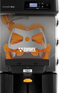 Thumbnail for Zumex 11846 Versatile Star All-in-One Slim Automatic Feed Juicer — 40 Fruits / Minute, Black Color, with Podium image 4